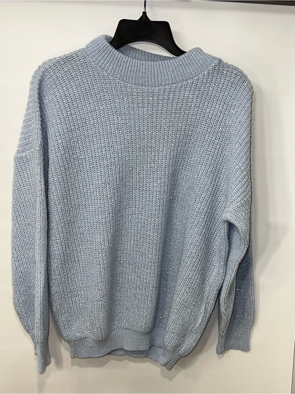 Vintage American Pride Made in USA Light Blue Knit Sweater